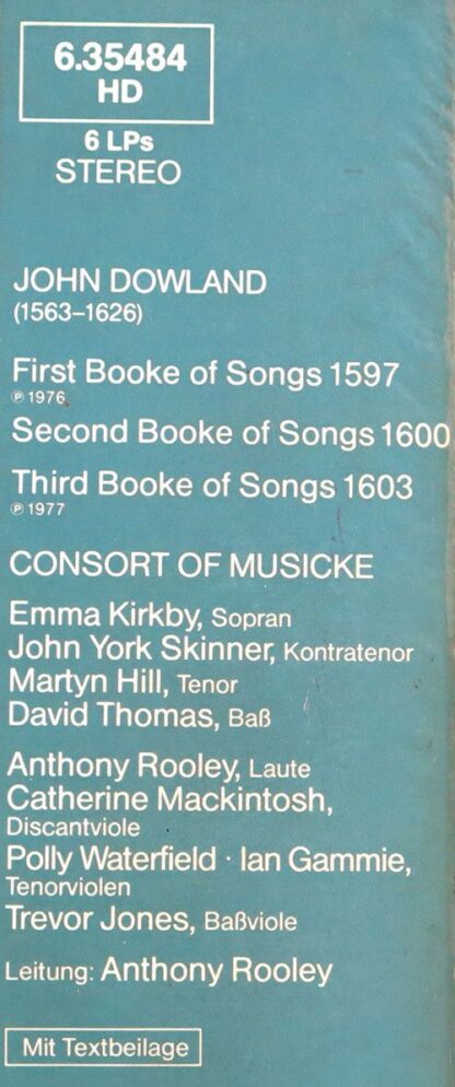 DECCA 6.35484 HD - John Dowland, The Consort Of Musicke, Anthony - Image 4