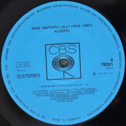 CBS 79301 - Jean-Baptiste Lully, La Grande Ecurie Et La Chambre - Image 3