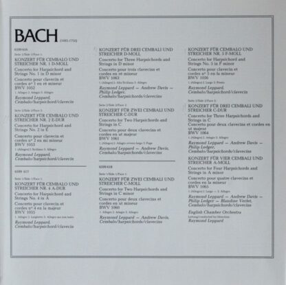 Philips 6747 194 - Johann Sebastian Bach, Raymond Leppard, Engli - Image 2