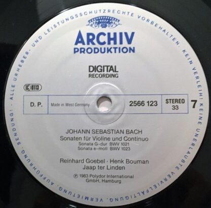 Archiv Produktion 2742 007 - Johann Sebastian Bach, Musica Antiq - Image 9