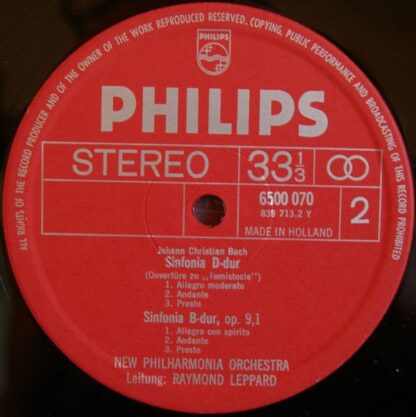 Philips 6709 004 - Johann Sebastian Bach, Carl Philipp Emanuel B - Image 9