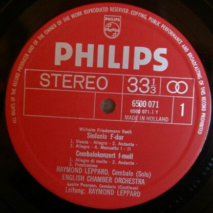 Philips 6709 004 - Johann Sebastian Bach, Carl Philipp Emanuel B - Image 10