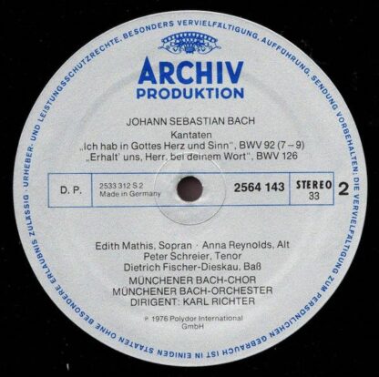 Archiv Produktion 2722 022 - Johann Sebastian Bach, Edith Mathis - Image 4
