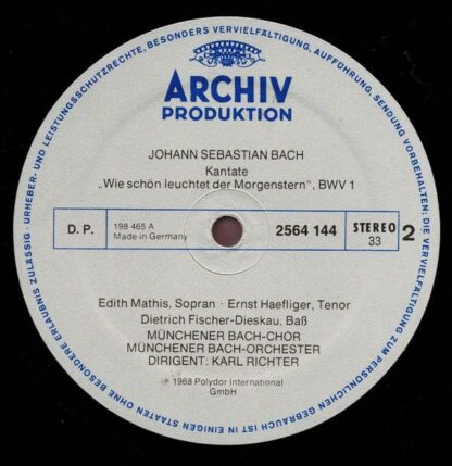 Archiv Produktion 2722 022 - Johann Sebastian Bach, Edith Mathis - Image 6