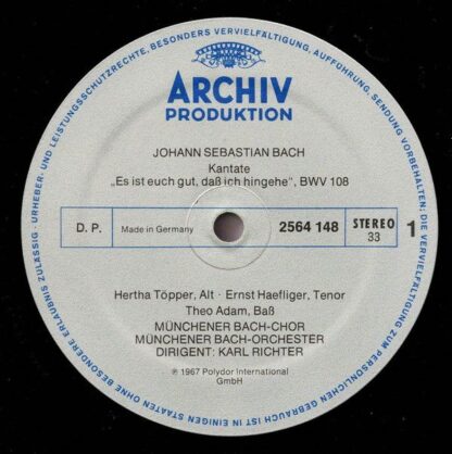 Archiv Produktion 2722 022 - Johann Sebastian Bach, Edith Mathis - Image 13