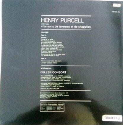 Harmonia Mundi HM 242 - Henry Purcell, Deller Consort, Alfred De - Image 4