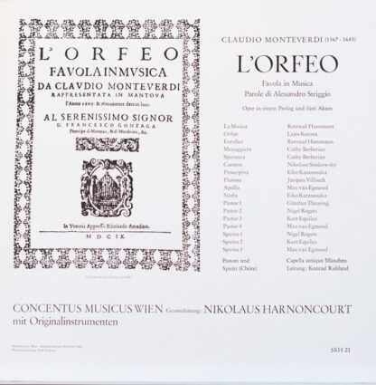 Telefunken SKH 21 - Claudio Monteverdi, Lajos Kozma, Rotraud Han - Image 4