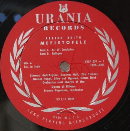Urania Records (3) URLP 230 - Simona Dall'Argine, Rosetta Noli, - Image 3