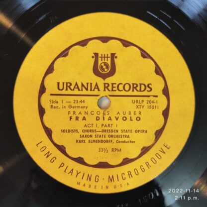 Urania Records (3) URLP 204 - Daniel-Francois-Esprit Auber, Chor - Image 5