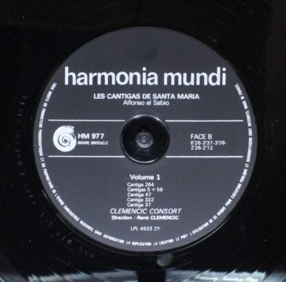 Harmonia Mundi HM 977 - Clemencic Consort - Les Cantigas De Sant - Image 6