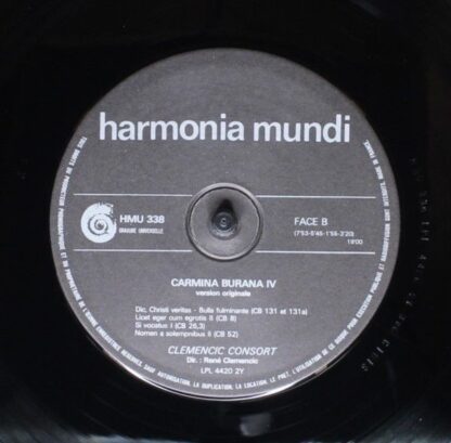 Harmonia Mundi HMU 338 - Clemencic Consort, René Clemencic - Car - Image 6