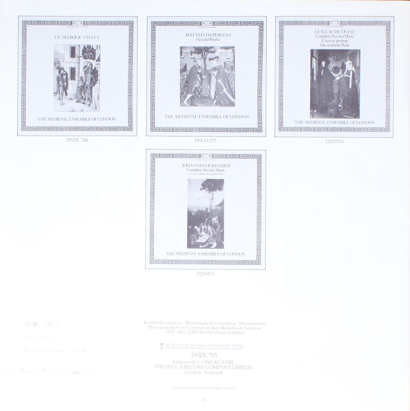 L'Oiseau-Lyre DSDL 705 - Guillaume de Machaut, The Medieval Ense - Image 4