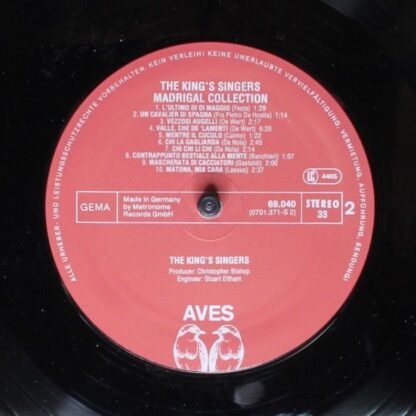 Aves 69.040 - The King's Singers - The King's Singers Madrigal C - Image 4