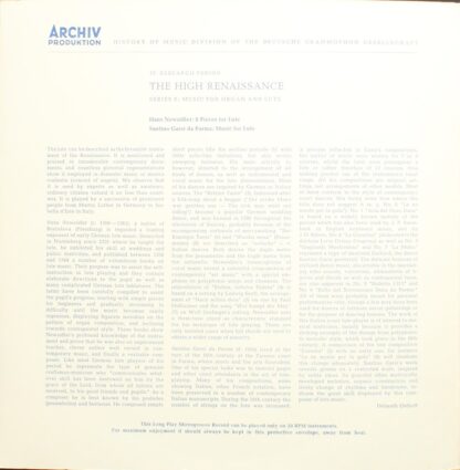 Archiv Produktion 13 031 AP - Santino Garsi Da Parma, Hans Neusi - Image 4