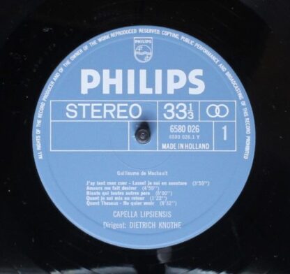 Philips 6580 026 - Guillaume de Machaut, Capella Lipsiensis, Die - Image 3