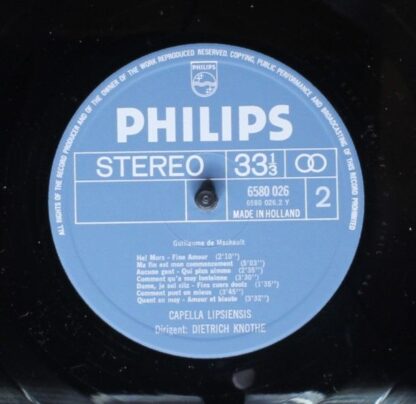 Philips 6580 026 - Guillaume de Machaut, Capella Lipsiensis, Die - Image 4