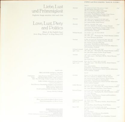 BASF 25 22286-1 - Pro Cantione Antiqua, The Early Music Consort - Image 2