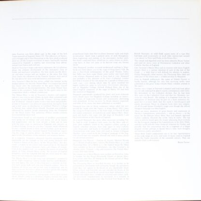 BASF/Harmonia Mundi 25 22065-6 - Pro Cantione Antiqua, John Tave - Image 3