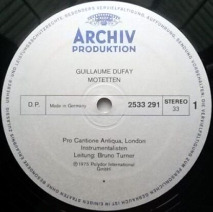 Archiv Produktion 2533 291 - Guillaume Dufay,John Dunstable,Pro - Image 3