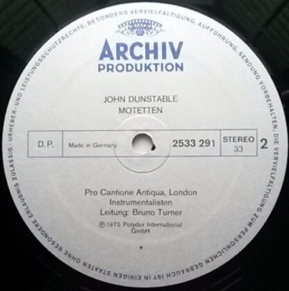 Archiv Produktion 2533 291 - Guillaume Dufay,John Dunstable,Pro - Image 4