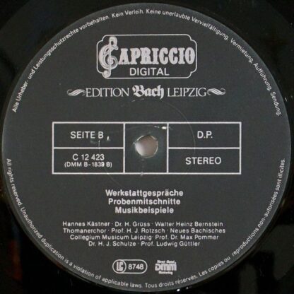 Capriccio C 12 423 - Johann Sebastian Bach, Peter Schreier, Ludw - Image 4