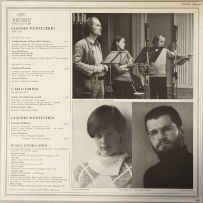 Archiv Produktion 2533 460 - Claudio Monteverdi, Nigel Rogers (2 - Image 2