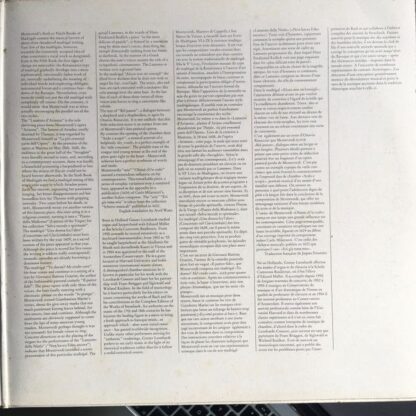 RCA Red Seal RL 30390 - Claudio Monteverdi, Gustav Leonhardt - M - Image 4