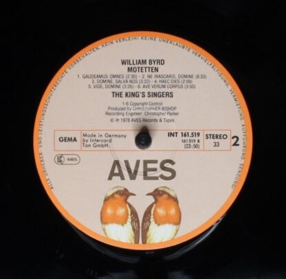 Aves INT 161.519 - Thomas Tallis, William Byrd, The King's Singe - Image 4