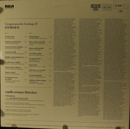 RCA Red Seal RL 30383 - Capella Antiqua München, Konrad Ruhland - Image 2