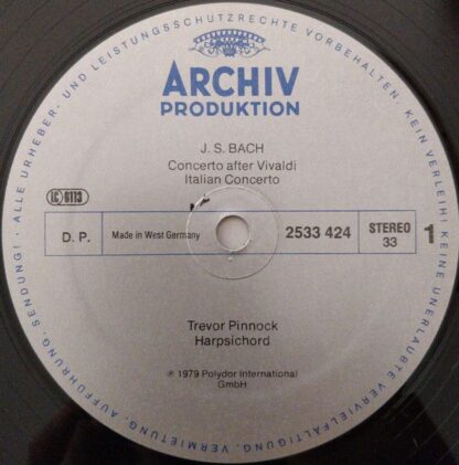Archiv Produktion 2533 424 - Johann Sebastian Bach, Trevor Pinno - Image 4