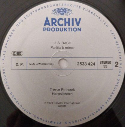 Archiv Produktion 2533 424 - Johann Sebastian Bach, Trevor Pinno - Image 5