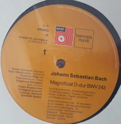 Harmonia Mundi 20 21584-9 - Johann Sebastian Bach, Theo Altmeyer - Image 4