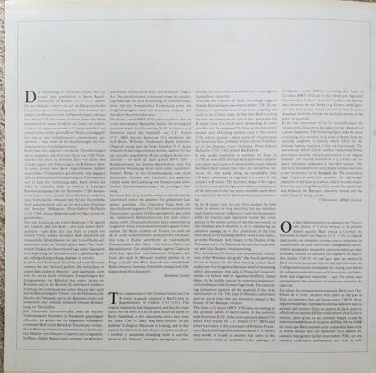 Archiv Produktion 2534007 - Johann Sebastian Bach, Musica Antiqu - Image 3