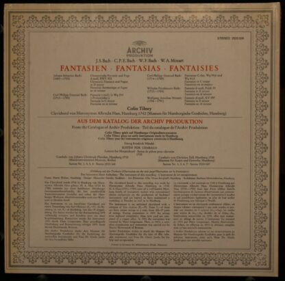 Archiv Produktion 2533 326 - Johann Sebastian Bach, Carl Philipp - Image 2
