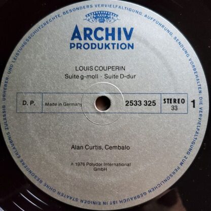 Archiv Produktion 2533 325 - Alan Curtis (2), Louis Couperin - P - Image 7