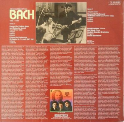 EMI Electrola 1C 065-02 580 - Johann Sebastian Bach, Itzhak Perl - Image 2