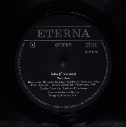 Eterna 8 26 076 - Giacomo Carissimi, Georg Friedrich Händel, Hel - Image 3