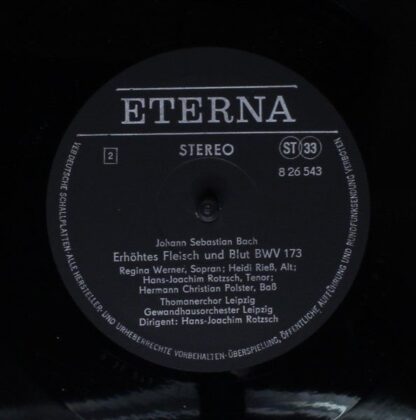 Eterna 8 26 543 - Johann Sebastian Bach, Thomanerchor, Gewandhau - Image 4