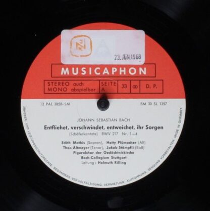 Bärenreiter-Musicaphon BM 30 SL 1357 - Johann Sebastian Bach, Ed - Image 5