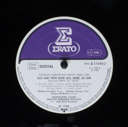 Erato ZL 11934 - Johann Sebastian Bach, The Monteverdi Choir, Th - Image 6