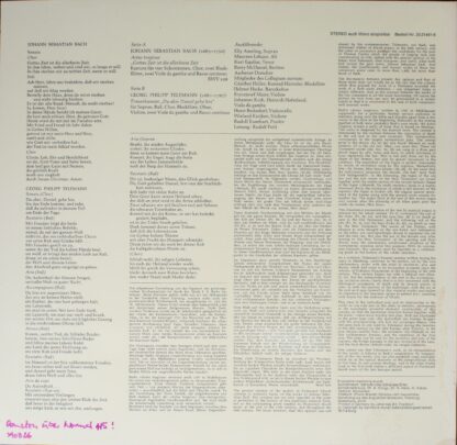 BASF 2021 441-9 - Johann Sebastian Bach, Georg Philipp Telemann, - Image 2