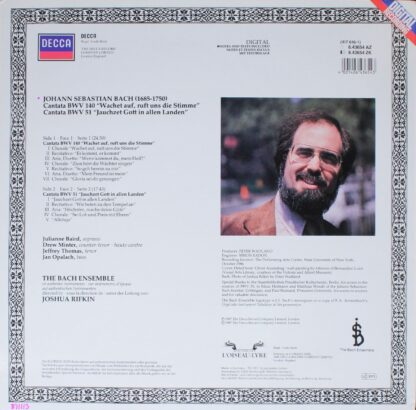 L'Oiseau-Lyre 6.43654 AZ - The Bach Ensemble, Joshua Rifkin, Jul - Image 2