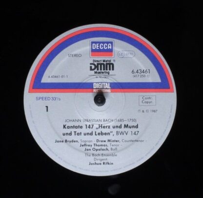 DECCA 6.43461 - Johann Sebastian Bach, Joshua Rifkin, Jane Bryde - Image 5