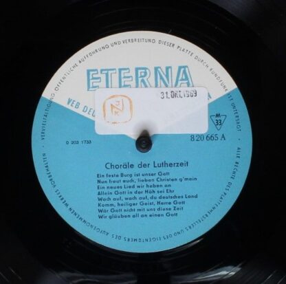 Eterna 8 20 665 - Various - Choräle Der Lutherzeit (450 Jahre Re - Image 3