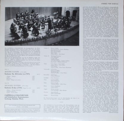 FSM FSM 53 630 toc - Michael Haydn, Joseph Haydn, Cappella Colon - Image 2