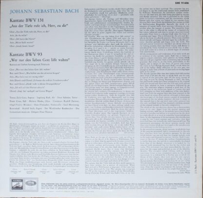Electrola SME 91 606 - Johann Sebastian Bach - Aus Der Tiefe Ruf - Image 2