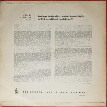 Eterna 8 20 073 - Johann Sebastian Bach, Gewandhausorchester Lei - Image 2
