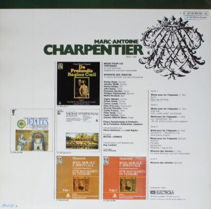 EMI Electrola 1 C 187-30855/56 Q - Marc Antoine Charpentier, Gul - Image 2