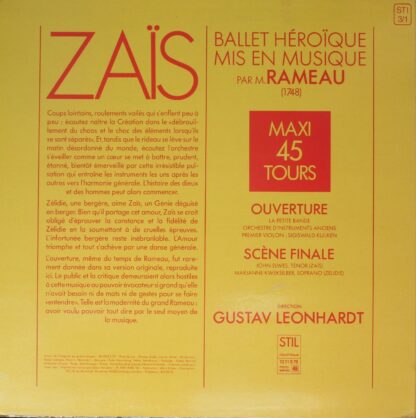 Stil 1211 S 79 - Jean-Philippe Rameau - Zaïs, Ballet Héroïque Mi - Image 2