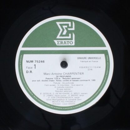 Erato NUM 75246 - Marc Antoine Charpentier, Louis Devos, Musica - Image 3